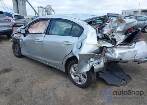 2013 Honda Civic Lx из США, поврежденный, VIN 19XFB2F58DE257522